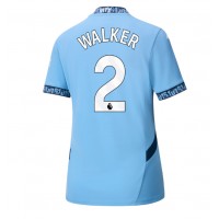 Manchester City Kyle Walker #2 Hjemmebanetrøje Dame 2024-25 Kortærmet